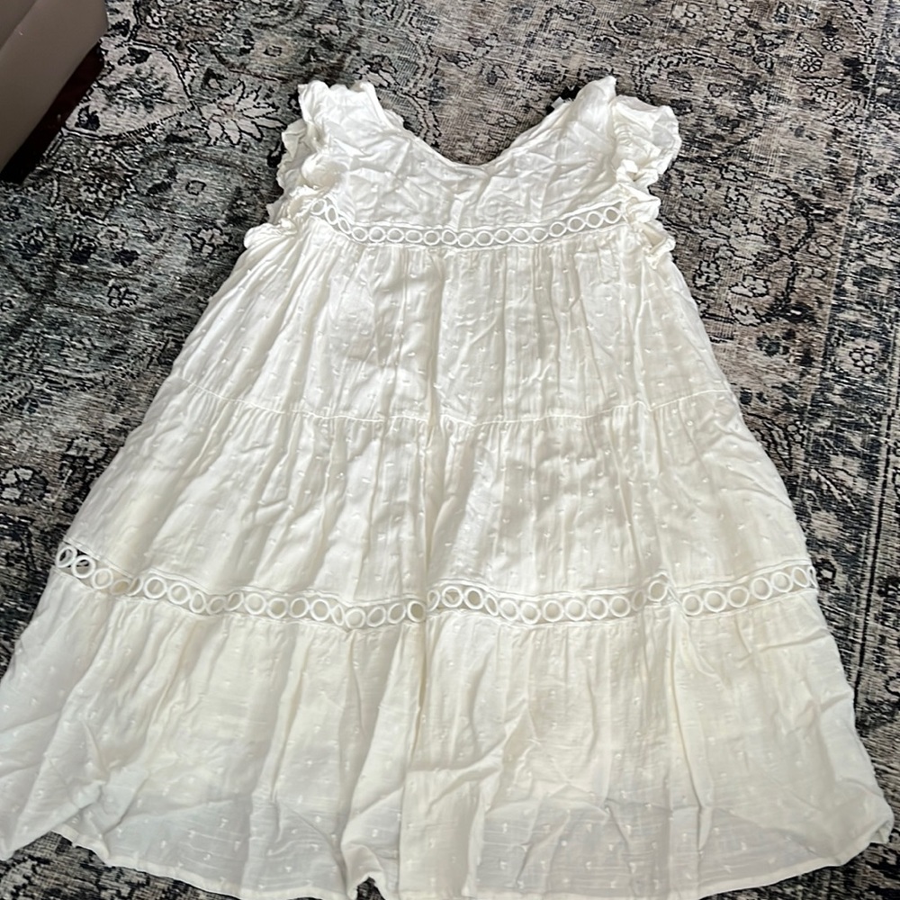 Baby doll white dress